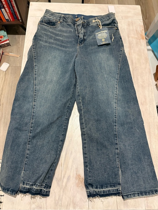 Democracy Denim - Democracy Ab"solution® Skyrise Uneven Release Step Hem Wide Leg Jeans